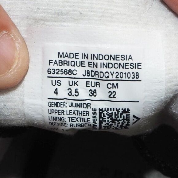 Converse Chuck Taylor Hollis High 'Black Suede' Sneakers 632568C Youth 4 - Picture 10 of 12